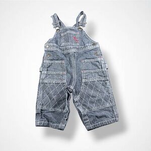 Tommy Hilfiger Denim Overalls with Red Stitching